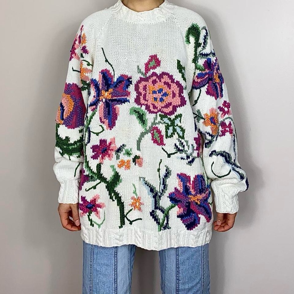 vintage cotton knit sweater